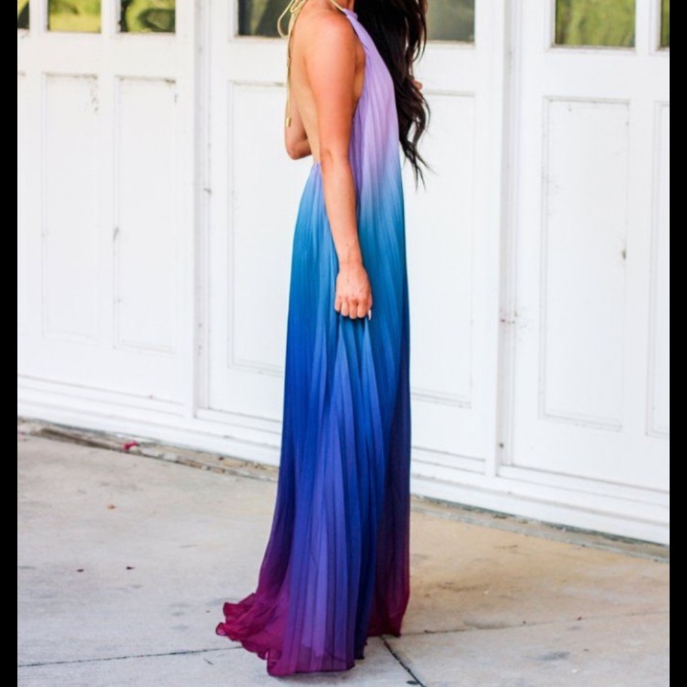 Ombré maxi dress
